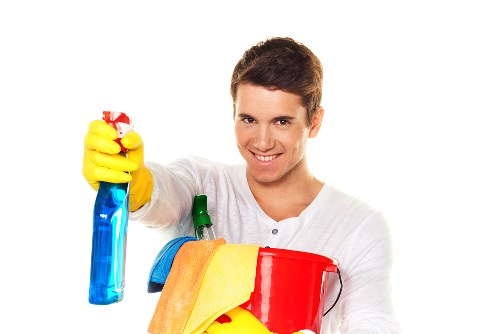 Deep cleaning treatment for a living room carpet